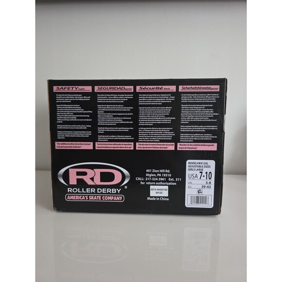 Roller Derby Pixie Adjustable Women’s Roller Skates Size 7-10 New in Box Free Sh - Picture 7 of 7